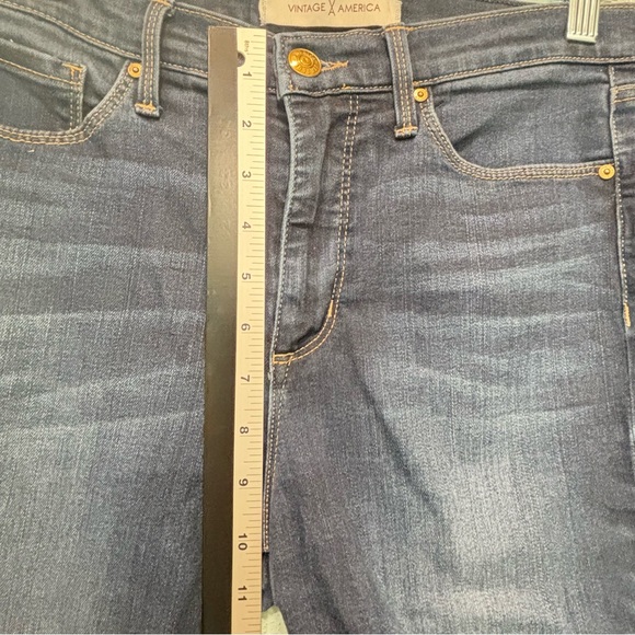 Vintage America Women’s Blue Skinny Jeans Classic Fit Size 8 - Picture 8 of 8